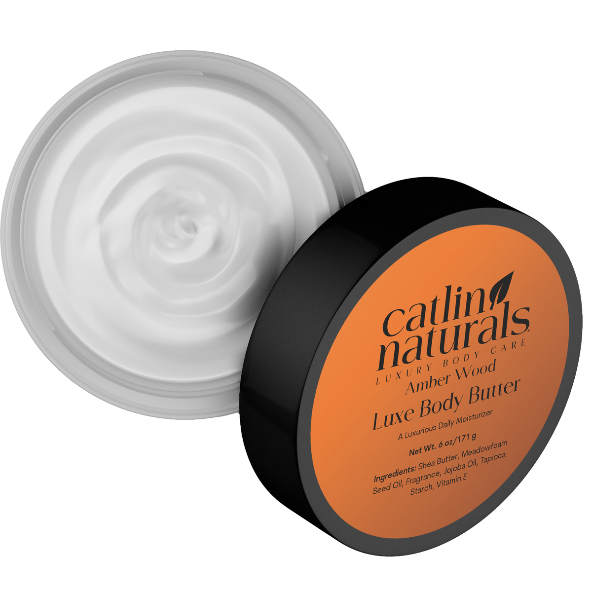 Amber Wood Body Butter - Unisex Shea Butter Moisturizer | Catlin