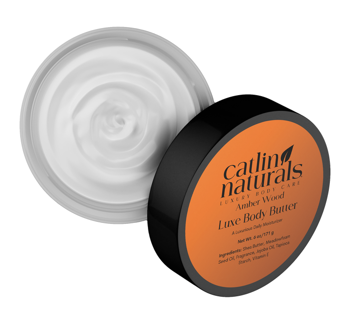 Amber Wood Body Butter — shea & walnut oil body butter with warm amber & sandalwood scent | Catlin Naturals