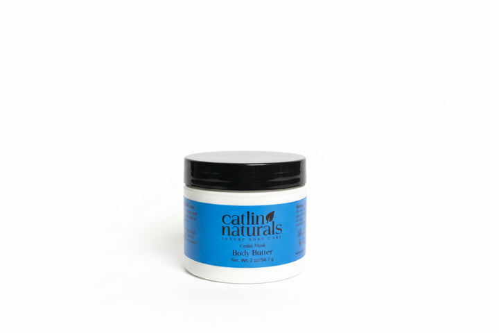 Cedar Musk Body Butter Travel Size — travel size shea body butter with cedar musk scent | Catlin Naturals
