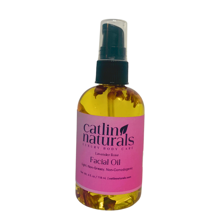 Lavender Rose Facial Oil — lightweight rosehip & argan facial oil for dry skin & elasticity | Catlin Naturals