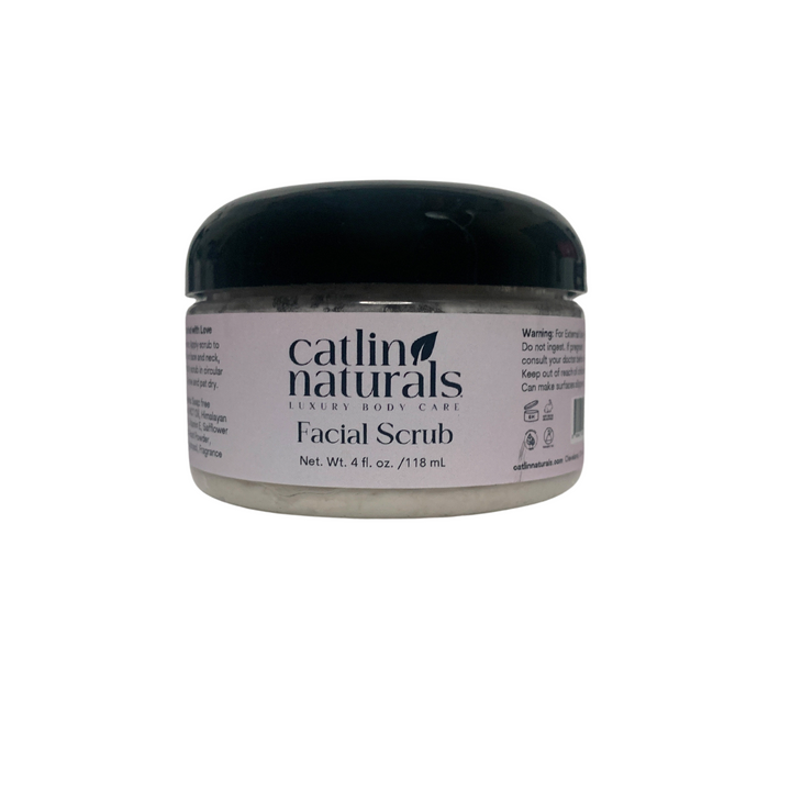 Facial Scrub — gentle pink Himalayan salt facial scrub with vitamin E & MCT oil | Catlin Naturals