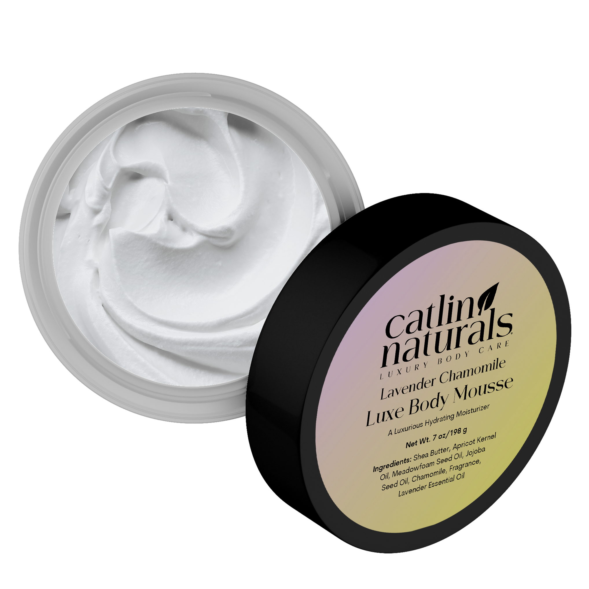 Lavender Chamomile Body Mousse — lightweight shea body mousse with calming lavender & chamomile scent | Catlin Naturals