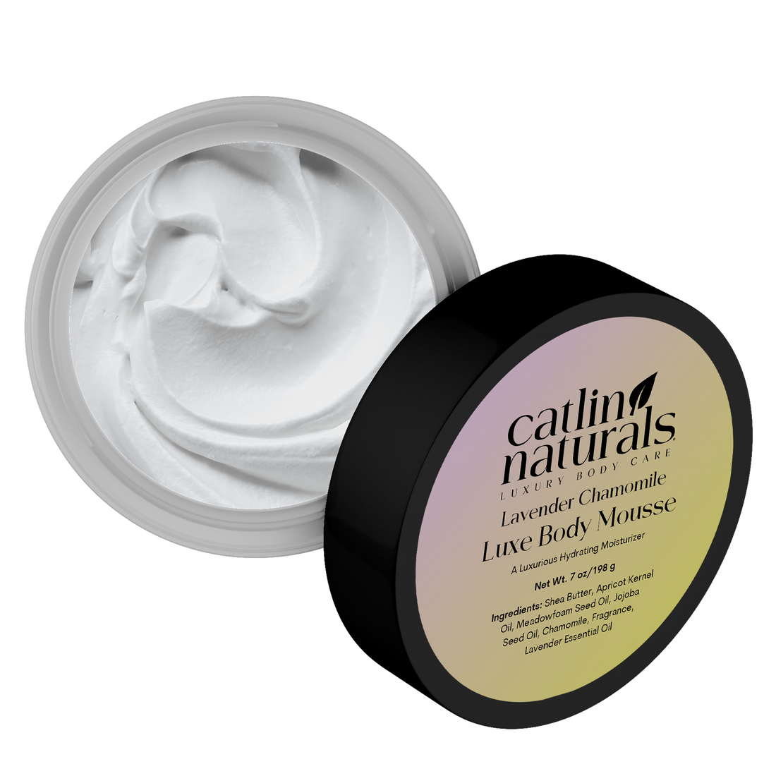 Lavender Chamomile Body Mousse — lightweight shea body mousse with calming lavender & chamomile scent | Catlin Naturals