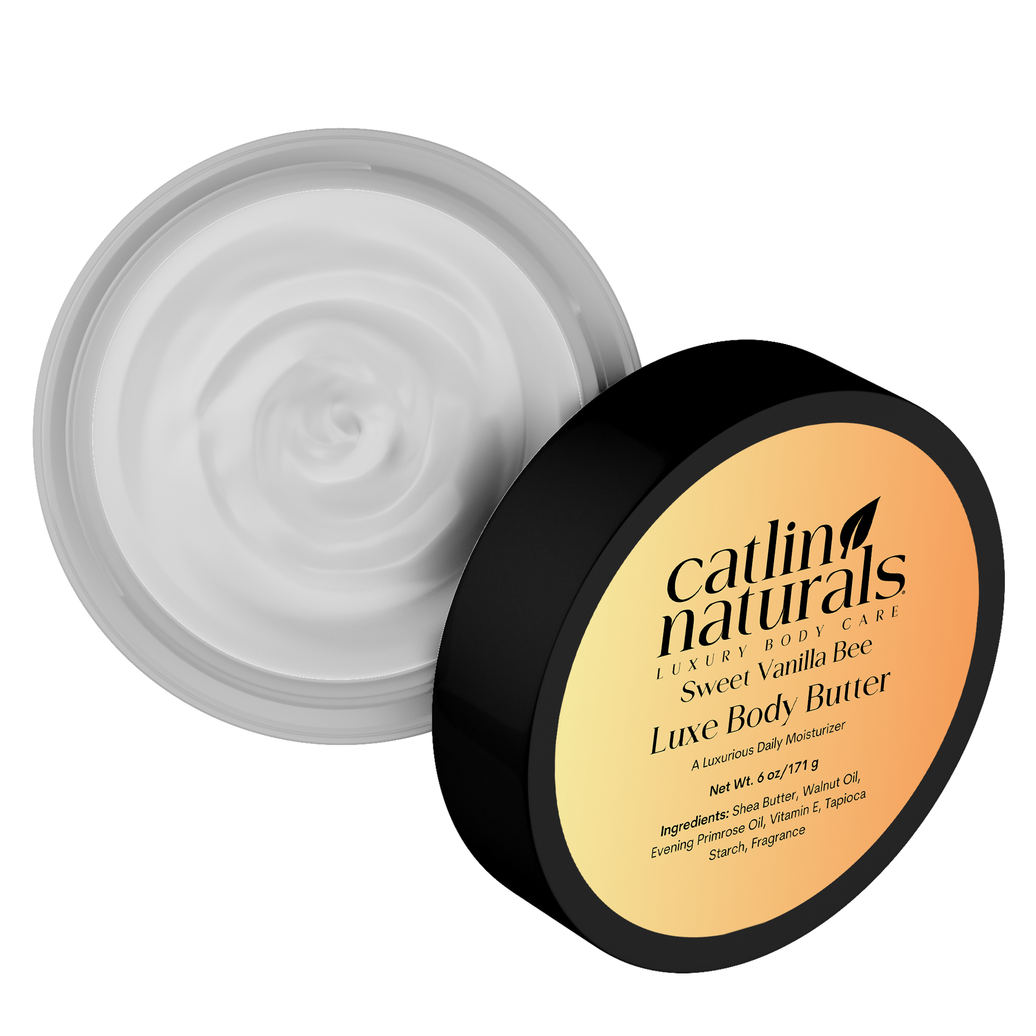 Sweet Vanilla Bee Body Butter — shea body butter with walnut & evening primrose oils & vanilla scent | Catlin Naturals