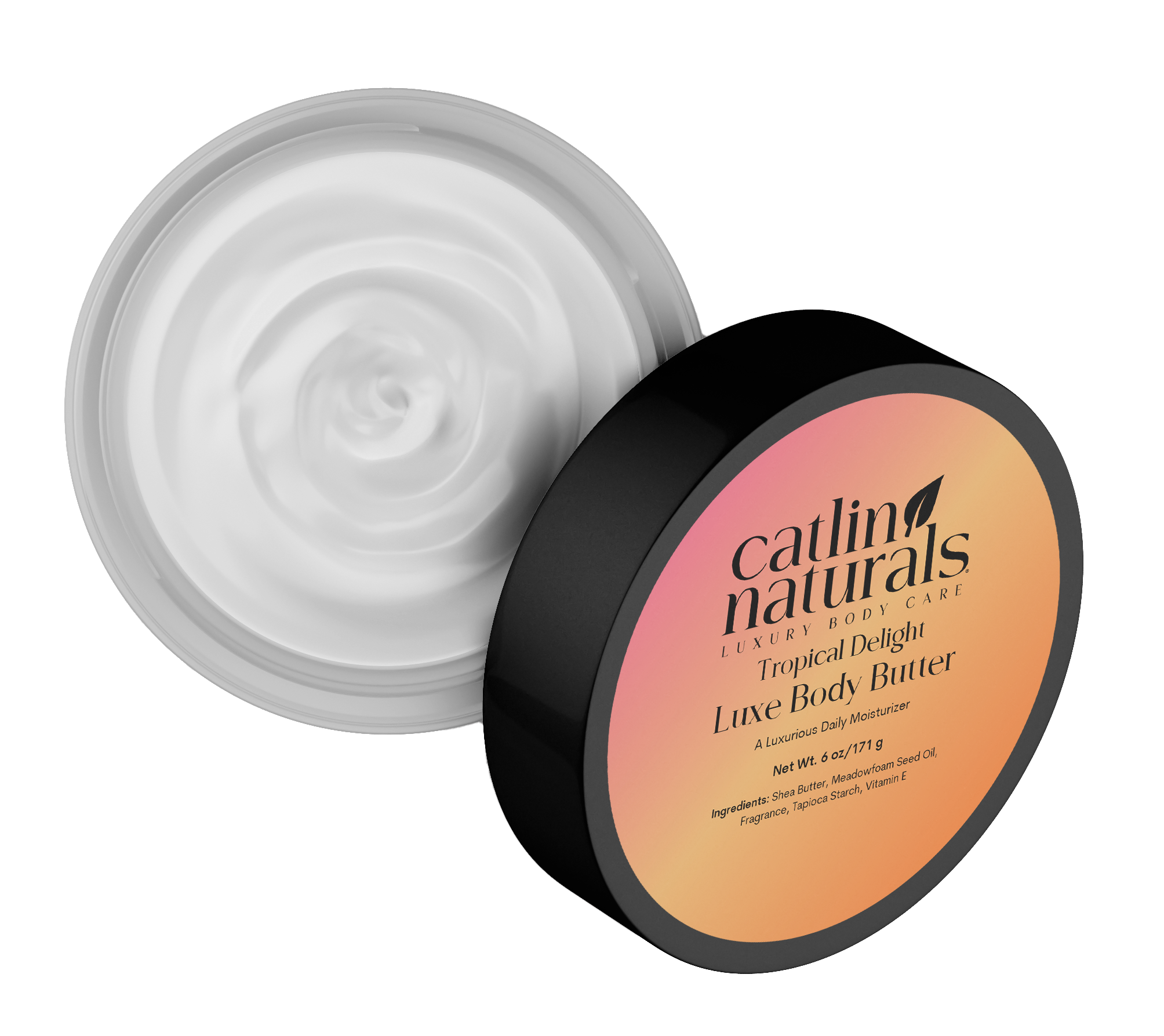 Tropical Delight Body Butter — whipped shea body butter with citrus & nectarine scent | Catlin Naturals