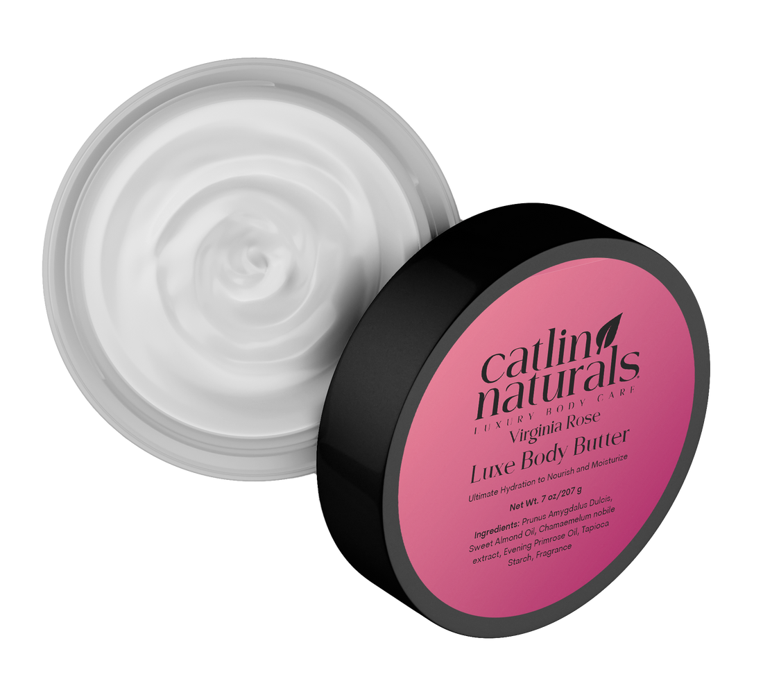 Virginia Rose Body Butter — whipped shea body butter with rose floral scent | Catlin Naturals
