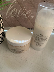 Men's Facial Scrub & Moisturizer
